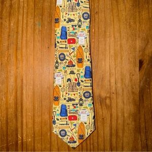NWT Vineyard Vines Boys Camping Printed Silk Tie